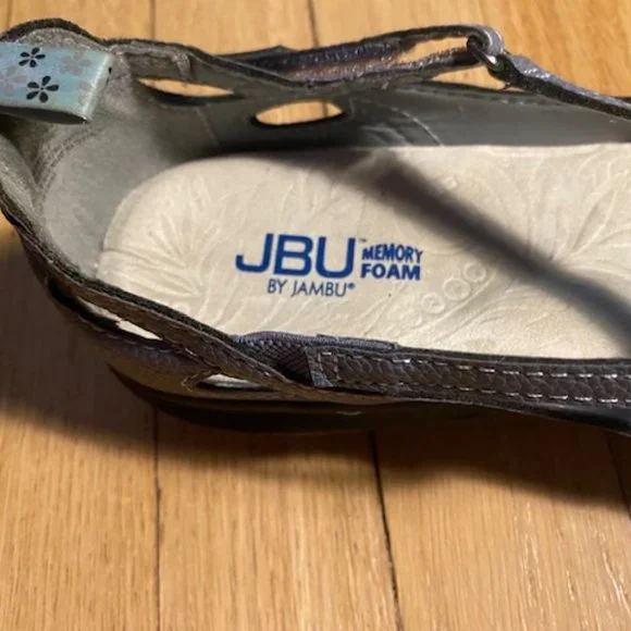JBU By Jambu Blue Denim Wildflower Mary Jane Shoes - Size 9.5 - Picture 9 of 12